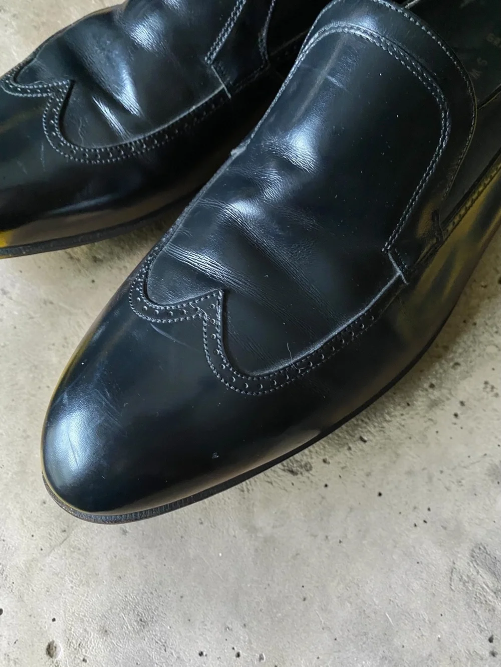 Bally Men Loafers 10 D Slip On Black Leather Parawet Vintage Graham Swiss Dress